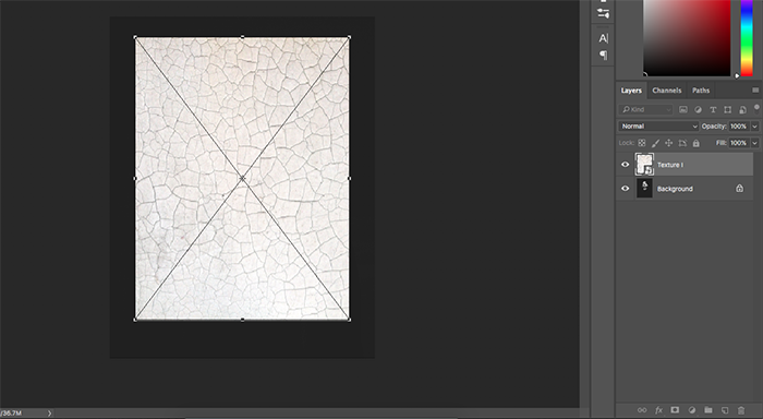Una captura de pantalla que muestra cómo crear retratos abstractos en Photoshop