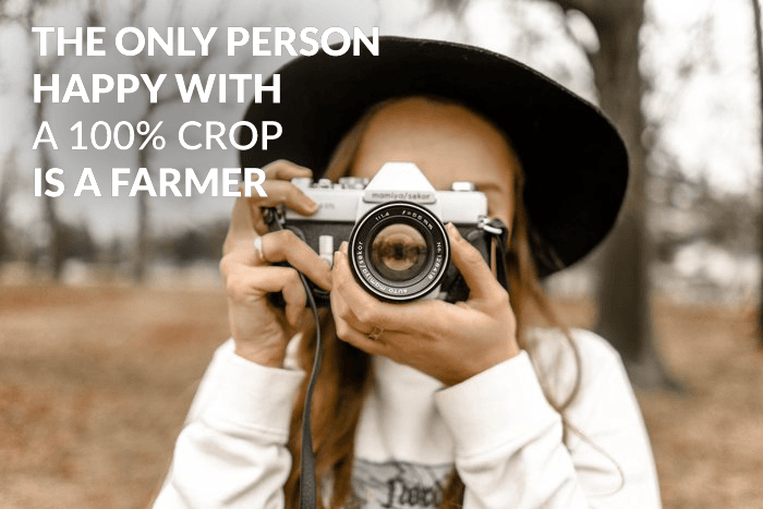 Juego de palabras sobre una foto de una niña en un bosque