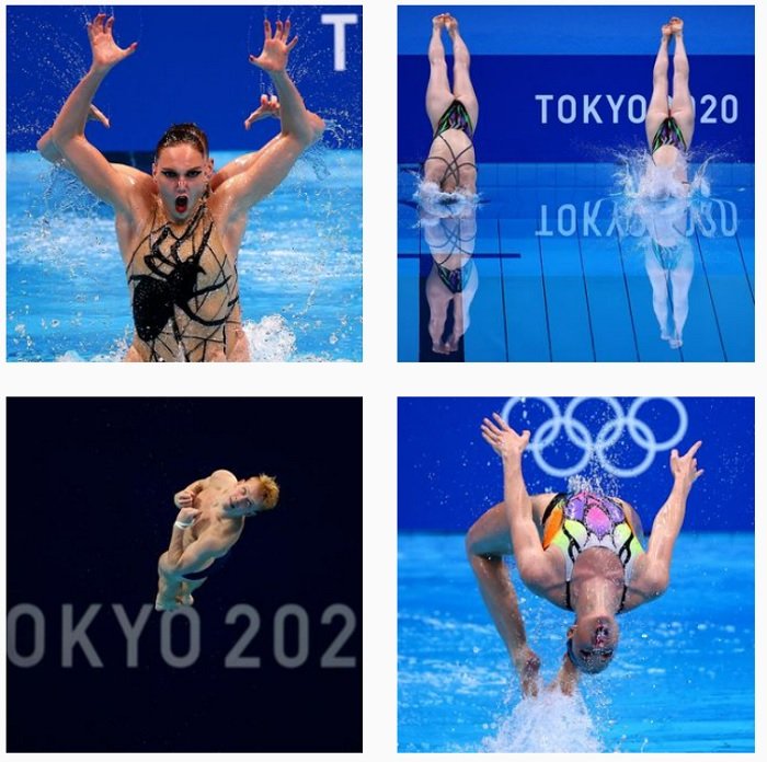 Captura de pantalla del portafolio de instagram del fotógrafo deportivo al bello