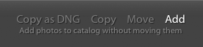 captura de pantalla que muestra cómo importar fotos a Lightroom -añadir