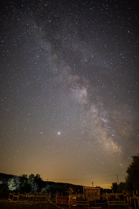 Cielo nocturno lleno de estrellas