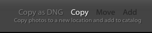 Importación de fotos en Lightroom: Copiar, Copiar como DNG, Mover y Agregar configuraciones