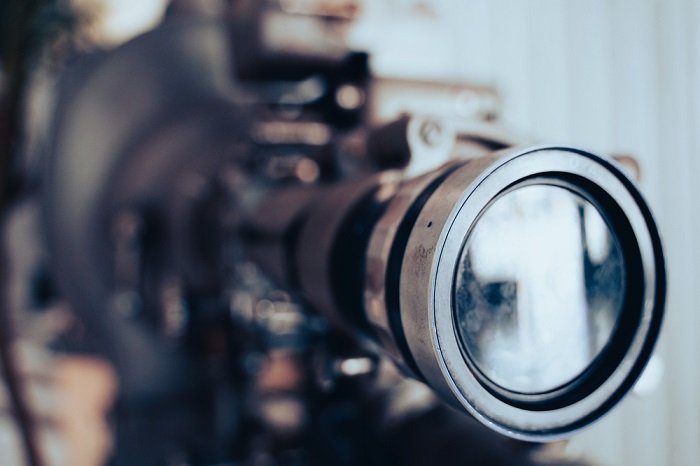 Respiración de enfoque de lente de cámara de cine