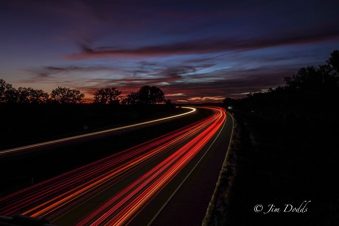 Estelas de luz Foto de Jim Dodd