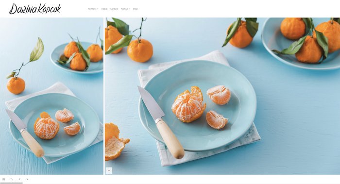 Díptico de fotografía de comida brillante y aireado.