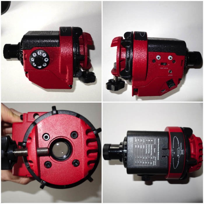 primer plano de la montura de seguimiento skywatcher