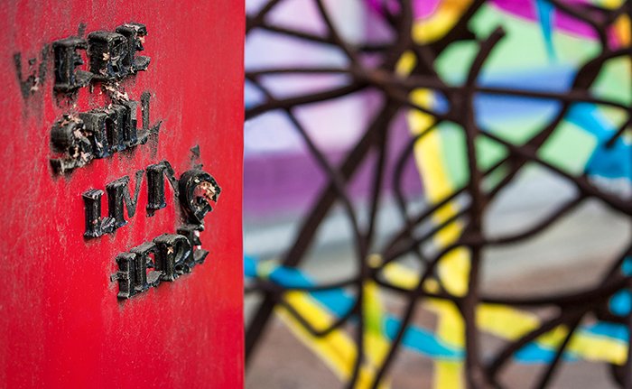 Una colorida fotografía callejera