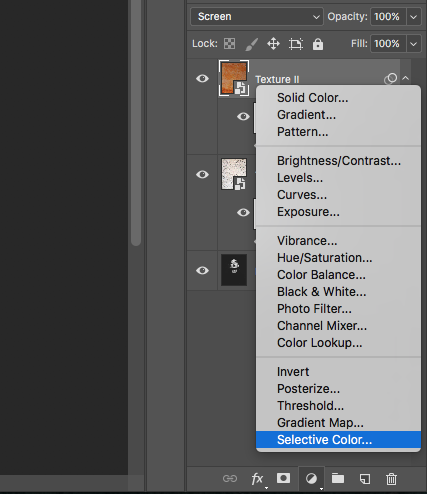 Una captura de pantalla que muestra cómo crear retratos abstractos en Photoshop: color selectivo