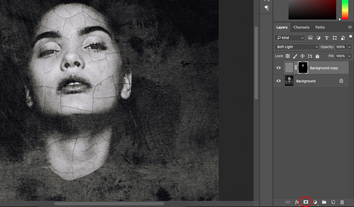 Una captura de pantalla que muestra cómo crear retratos abstractos en Photoshop