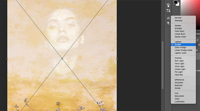 Una captura de pantalla que muestra cómo crear retratos abstractos en Photoshop