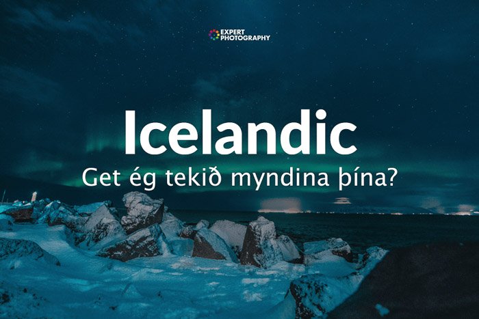 como se dice puedo tomar una foto en islandés
