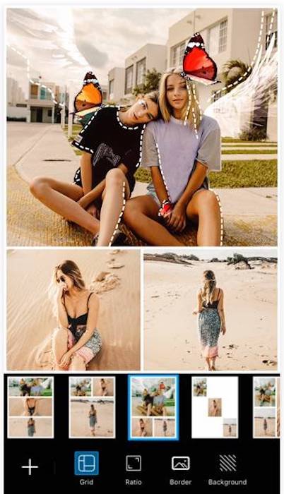 aplicación de collage picsart