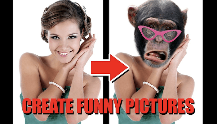 Antes y después de la divertida aplicación de fotos Ugly Face Photobooth