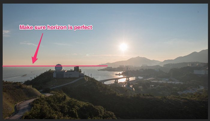 Una captura de pantalla que muestra cómo recortar una imagen en Lightroom