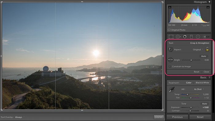 Una captura de pantalla de cómo recortar una imagen en Photoshop