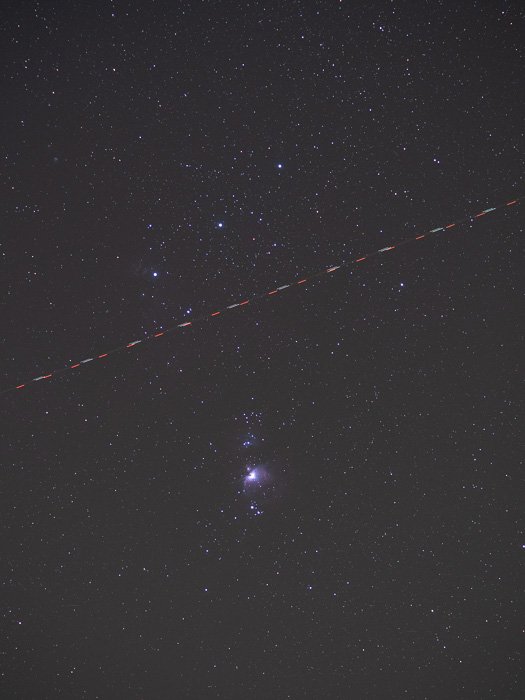 Las imágenes de mi M42 fueron bombardeadas por un avión que se acercaba al aeropuerto internacional de Bruselas.