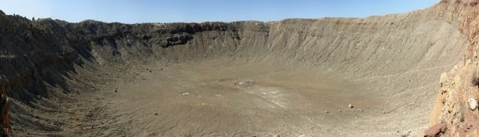 El famoso Meteor Crater, en Arizona (EE.UU.).