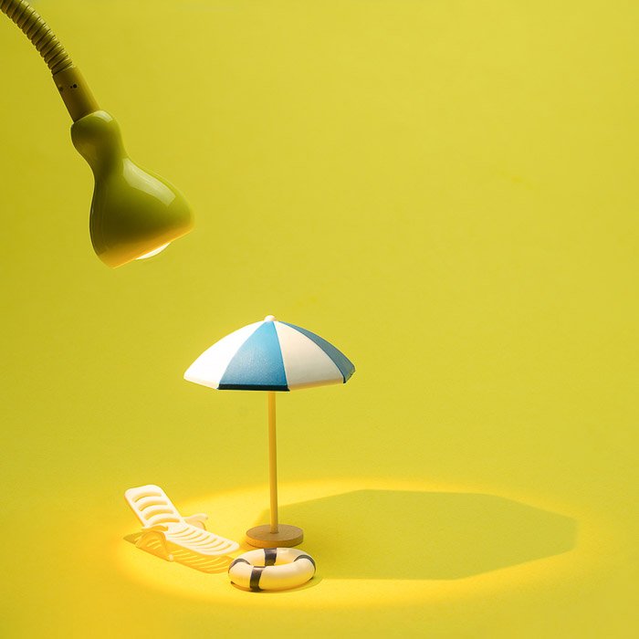Una configuración de iluminación de sesión de fotografía de productos de estilo de vida