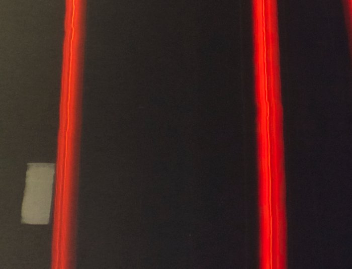 Cultivo de fotografía de senderos rojos