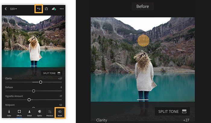 Una captura de pantalla de Lightroom CC, una de las mejores versiones de Photoshop