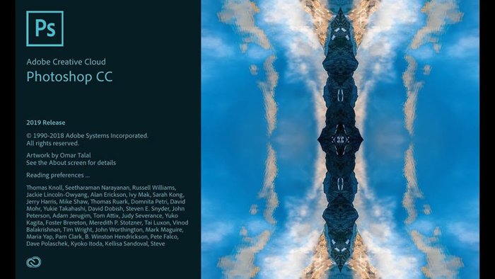 Una captura de pantalla de Photoshop CC, una de las mejores versiones de Photoshop