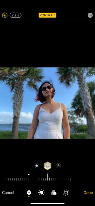 Modo retrato en iPhone