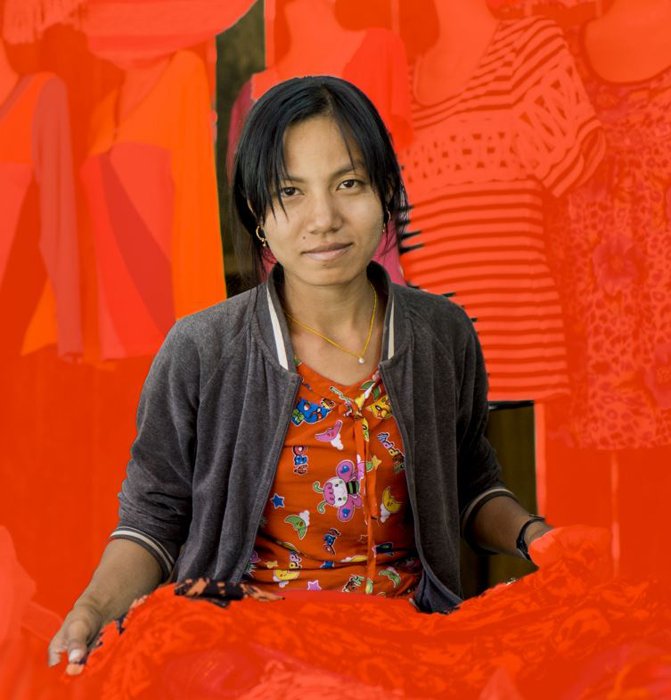 Captura de pantalla de la eliminación del fondo en Photoshop