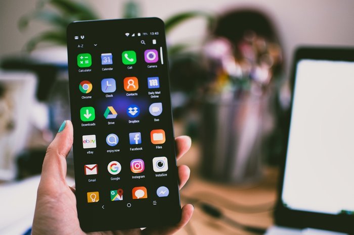 foto de la pantalla de inicio de un teléfono inteligente