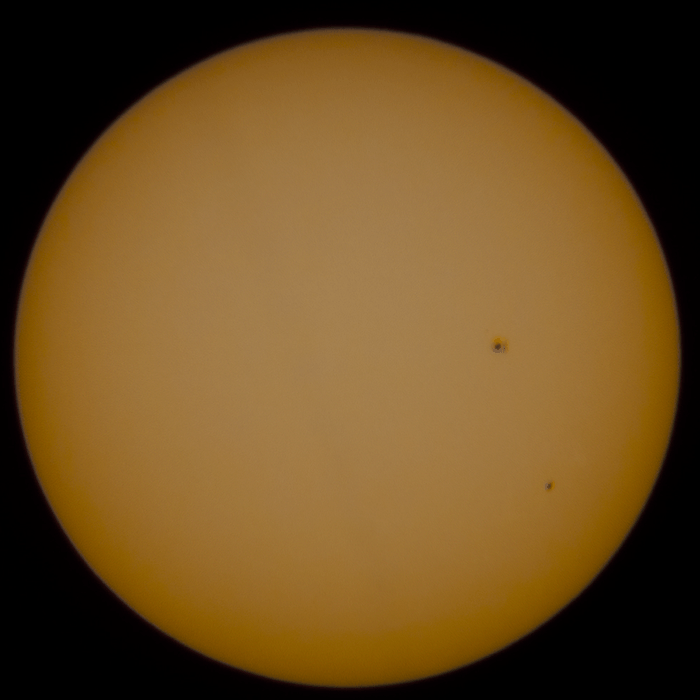 Manchas en el sol