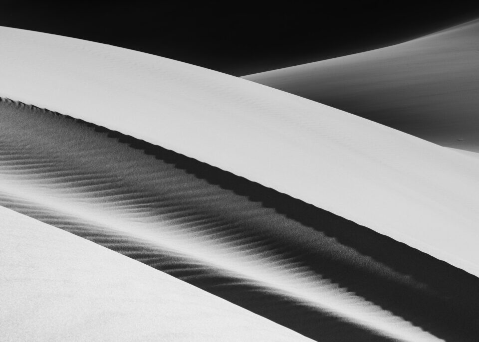 Foto de paisaje abstracto de dunas de arena