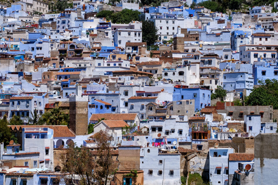 Vista de la ciudad de Chefchaouen, capturada con Fuji XF 50mm f/2 R WR
