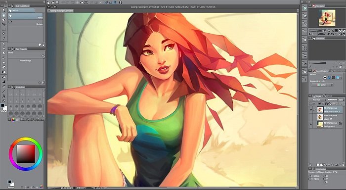 Captura de pantalla de Clip Studio Paint Pro