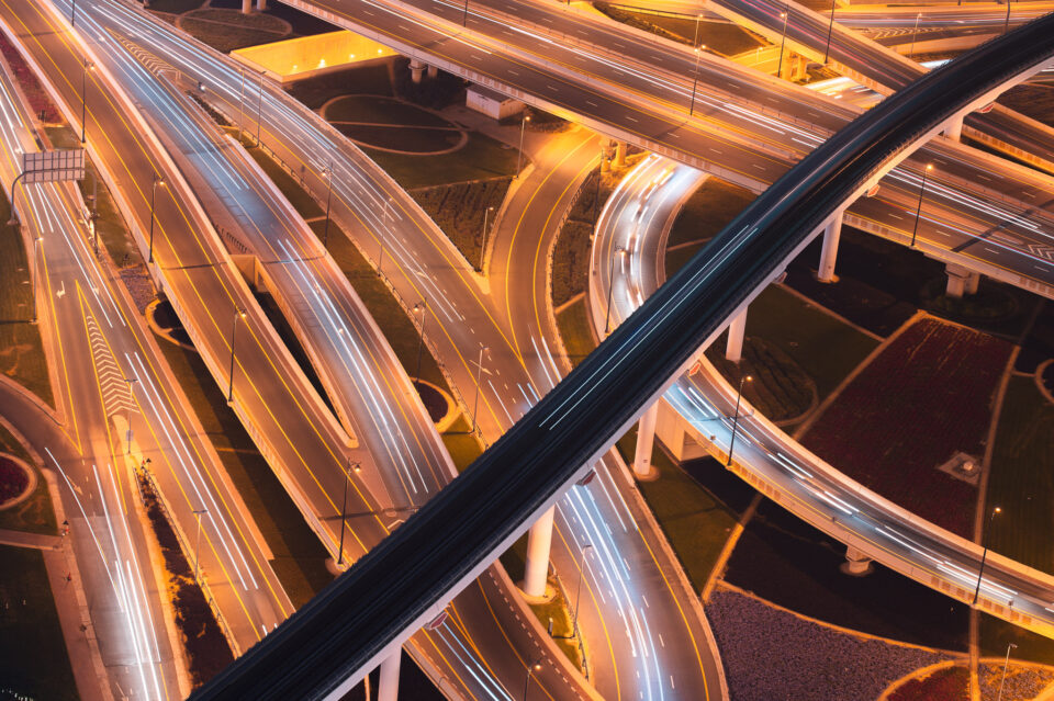 Carreteras editadas en Dubai Foto