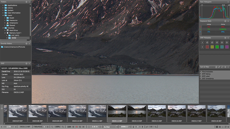 FastRawViewer muestra detalles finos