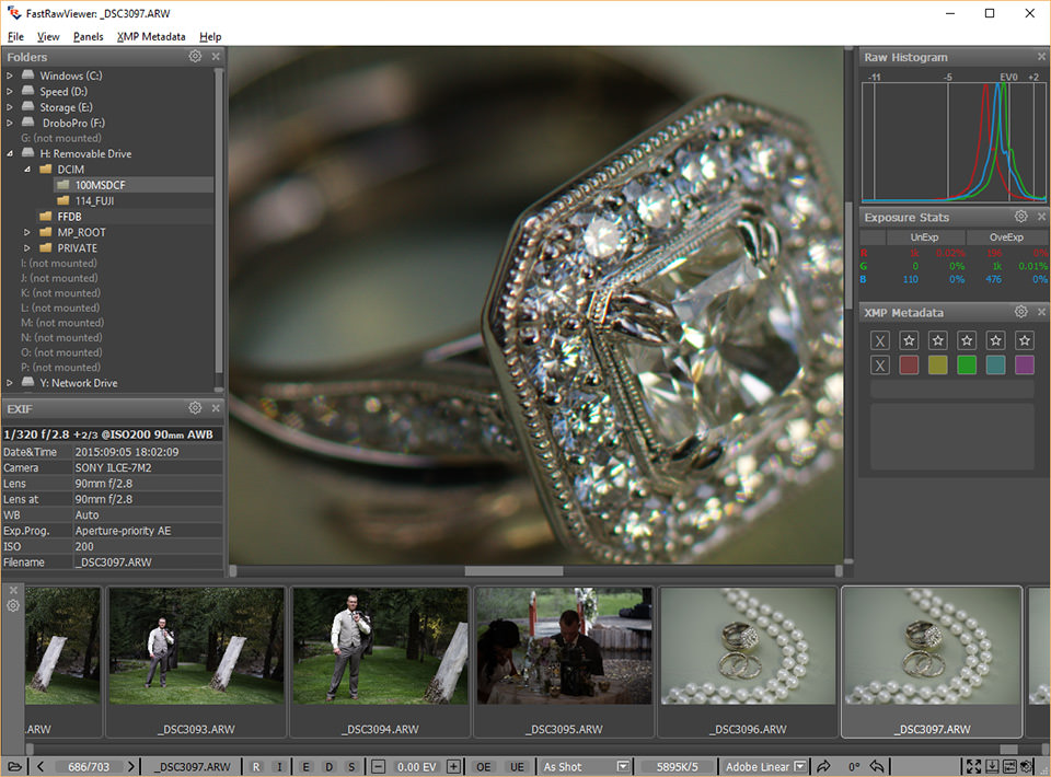 FastRawViewer Vista de zoom completo