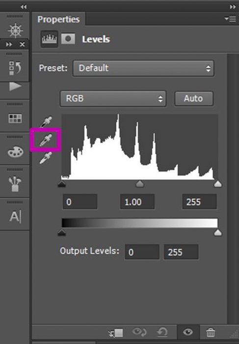 Una captura de pantalla que muestra cómo hacer la corrección de color en Photoshop con una tarjeta gris