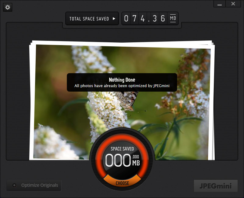 Segunda ejecución de JPEGmini