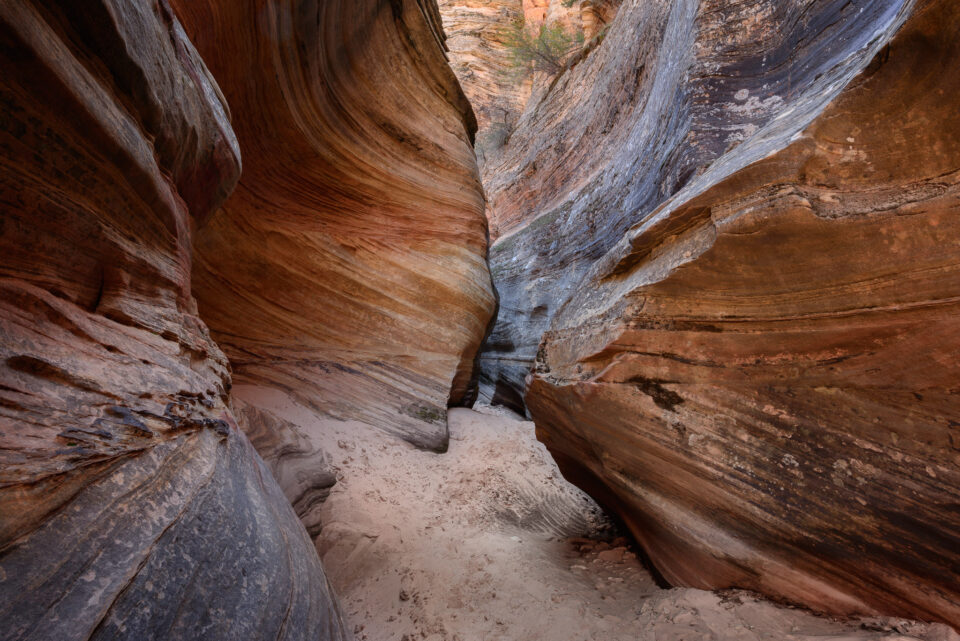 Fotografía de paisaje a f16 sin suficiente profundidad de campo