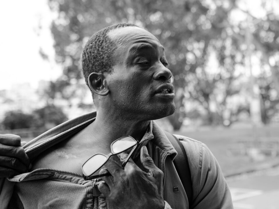 Fotografía de retrato monocromática