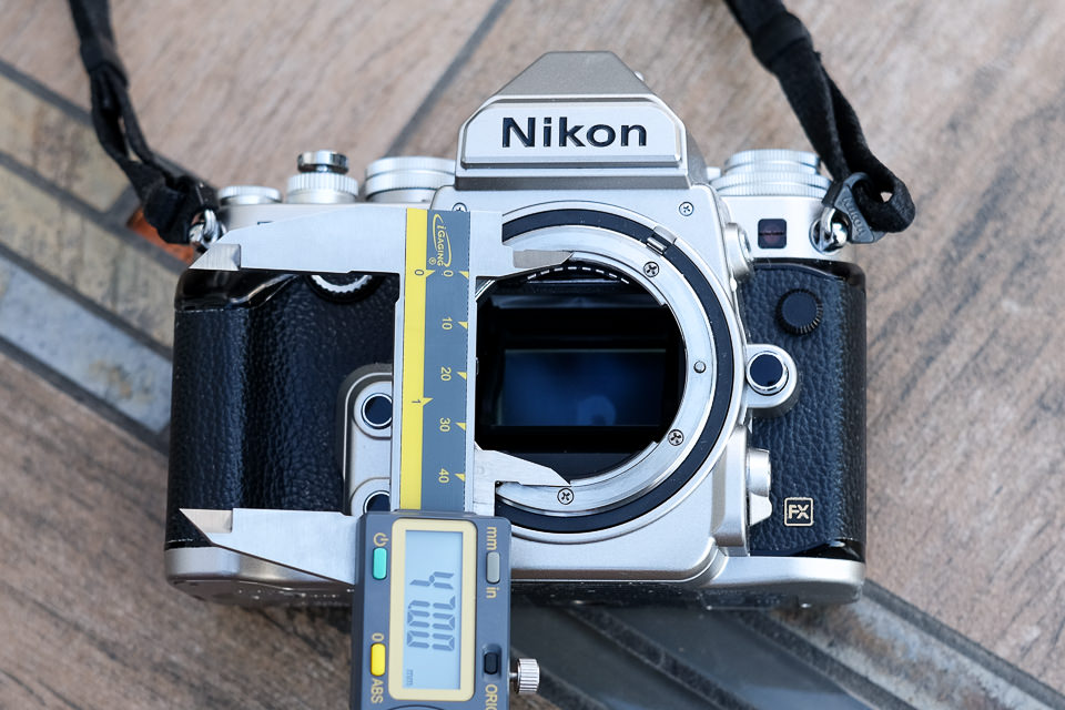 Nikon F Diámetro interior