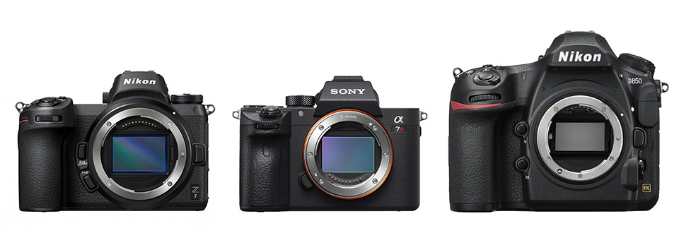 Nikon Z7 frente a Sony A7R III frente a Nikon D850