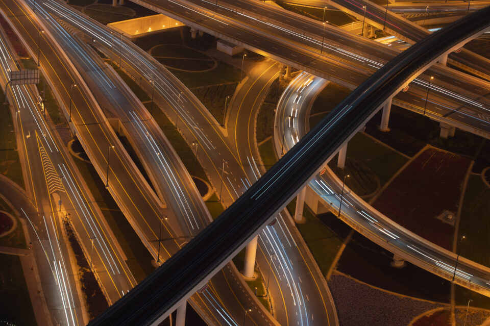 Carreteras refinadas en Dubái Foto