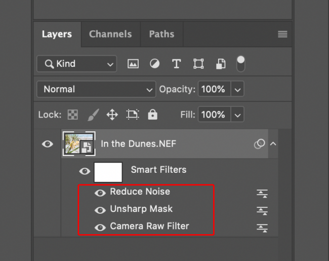 Filtros inteligentes en Photoshop