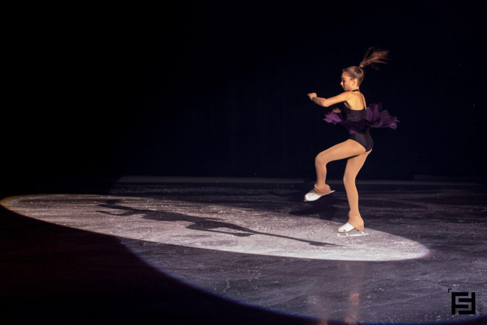 Foco de patinaje sobre hielo Foto