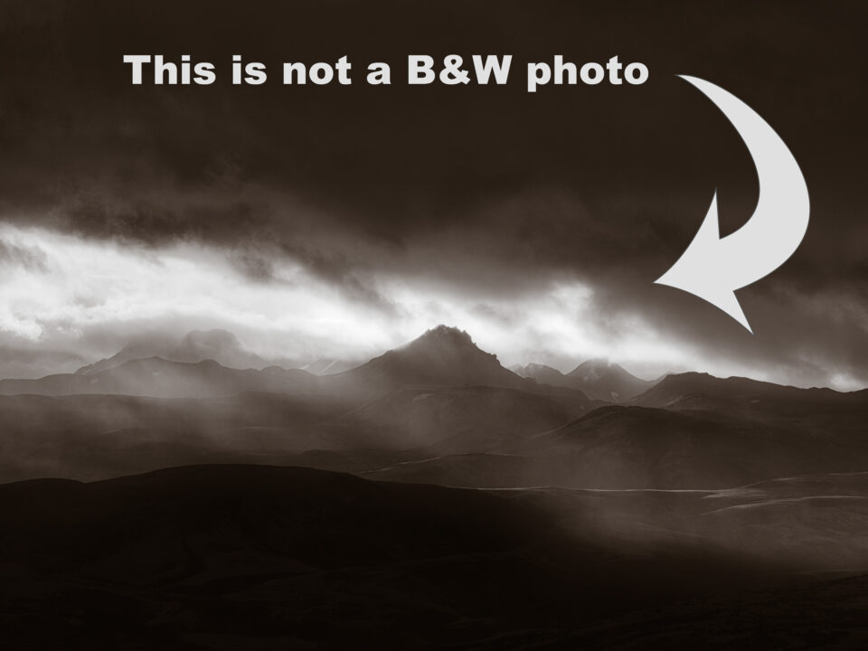 Esta no es una foto en blanco y negro