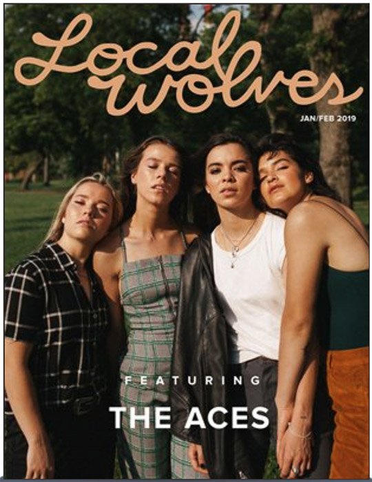 La portada de la revista Local Wolves para envíos de fotografías.