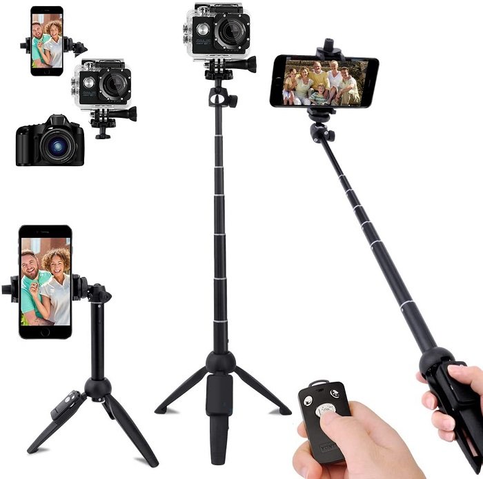selfie stick leypin y el mejor trípode para iphone
